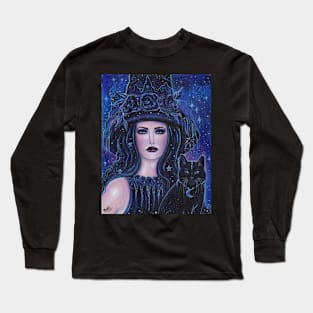 Nyxx Halloween witch by Renee Lavoie Long Sleeve T-Shirt